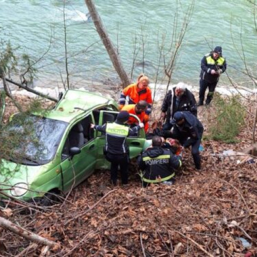 Accident rutier grav în localitatea Crucea, Suceava
