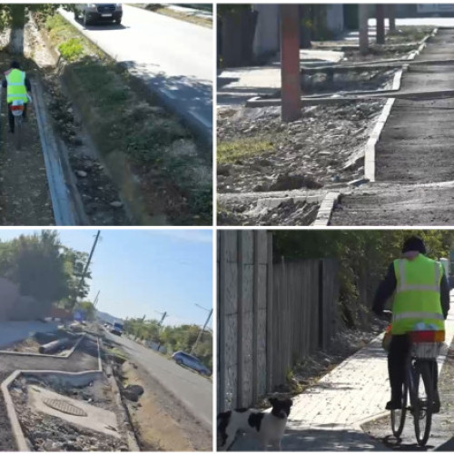 Pistă de biciclete nefuncțională în Ialomița, lucrări contestate de localnici