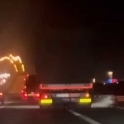 Șofer străin prins beat la volan în timp ce conducea haotic pe A1, reținut